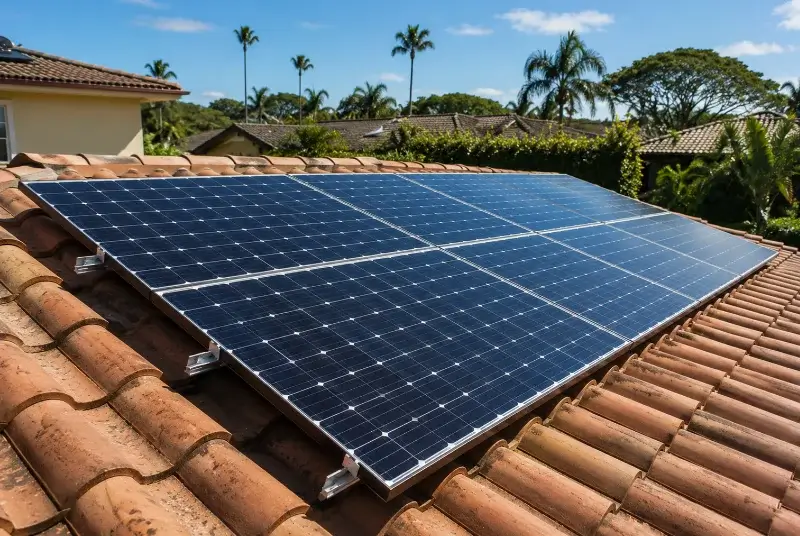 Installation de panneaux solaires à Mellé